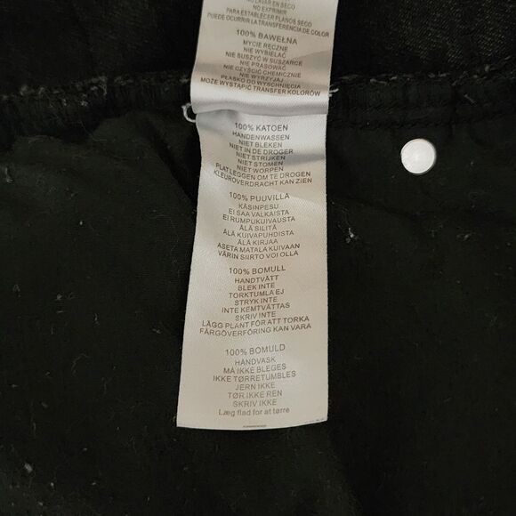 Jaded London Straight Leg Jeans in Black with Shredded Design Cotton Size 30/31 - Picture 10 of 16